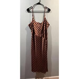 Womens A New Day Sleeveless Tank Dress Size XXL Bronze And Black